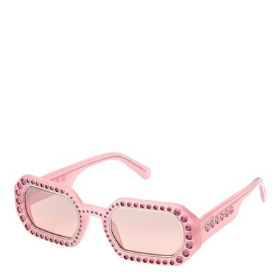 Womens Pink Swarovski Sunglasses