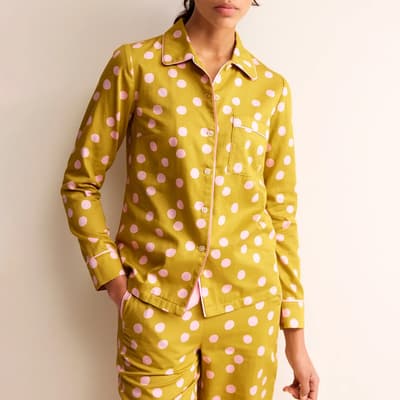 Yellow Cotton Pyjama Shirt