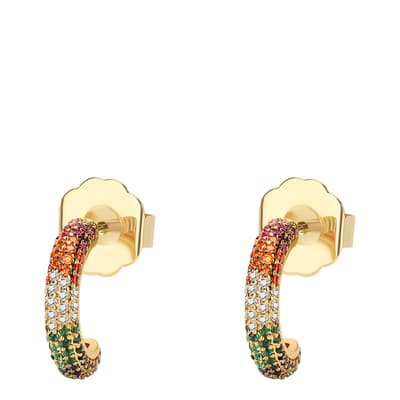 18K Gold Plated Rainbow Treasure Earrings