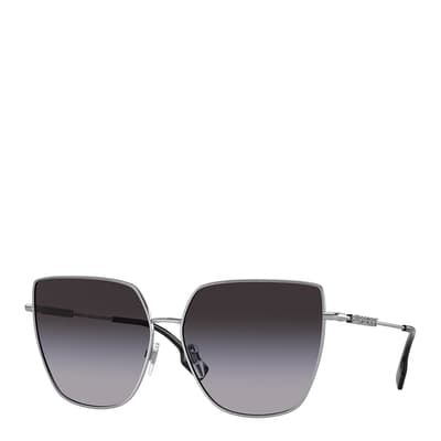 Women's Burberry Silver Sunglasses 61mm