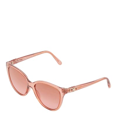 Women's Ferragamo Pink Sunglasses 57mm