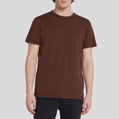 Brown Featherweight Cotton T-Shirt