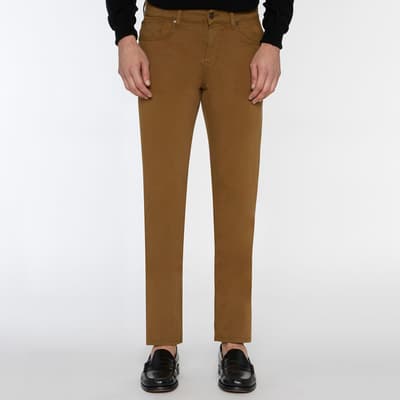 Brown Slimmy Stretch Trousers