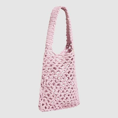 Rose Plaited Rope Tote