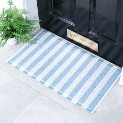 Blue Striped Doormat (70 x 40cm)