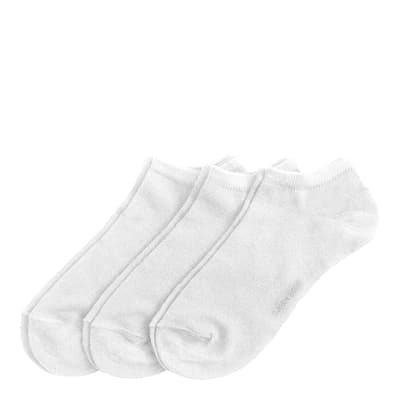 White Essential Steps Socks 3-Pack