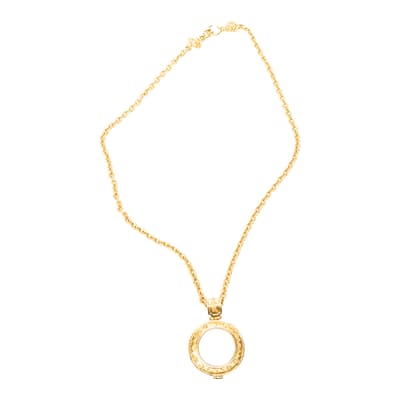 Gold Magnifying Glass Pendant Necklace Necklace