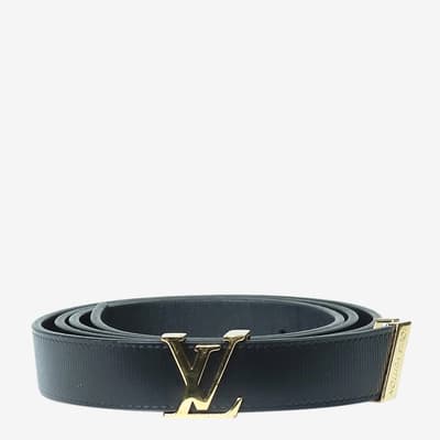 Louis Vuitton Black Skinny Belt
