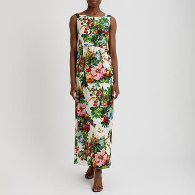 Multicoloured Floral Dress UK 8
