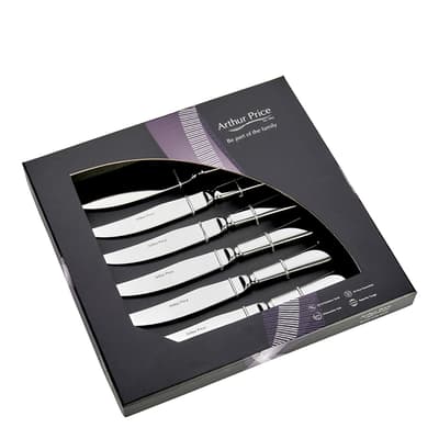 Set of 6 Old English Steak Knives