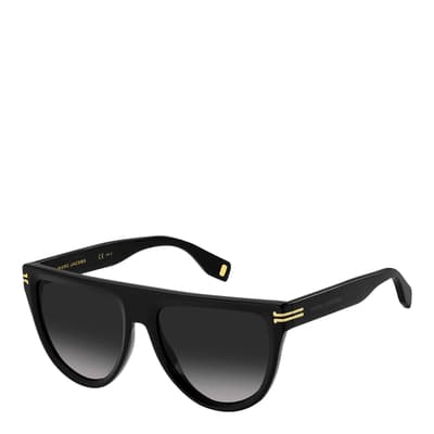 Black Square Flat Top Sunglasses 42mm