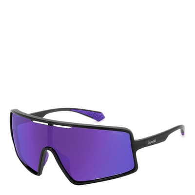 Polaroid Matte Black Violet Sunglasses 99mm