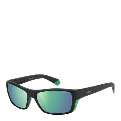 Polaroid Black Green Sunglasses 57mm