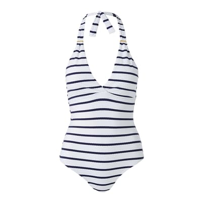 Navy/White  Rimini Stripe Swimsuit