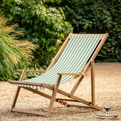 Anison Deck Chair, Verde Stripe