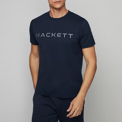 Navy Classic Fit Cotton Sport T-Shirt