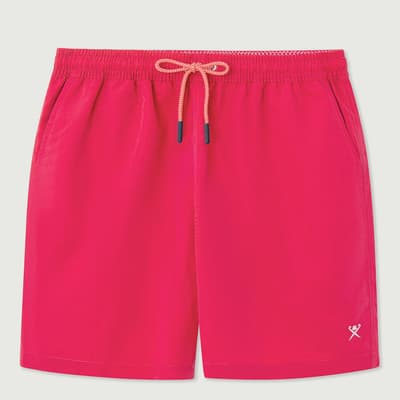 Pink Solid Colour Swim Shorts