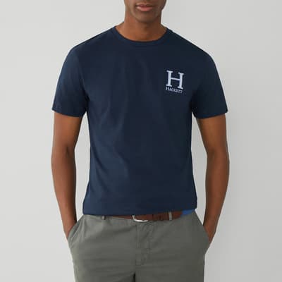 Navy Classic Fit H Logo T-Shirt