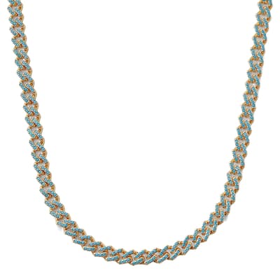 Mykonos Blue Mexican Chain Necklace