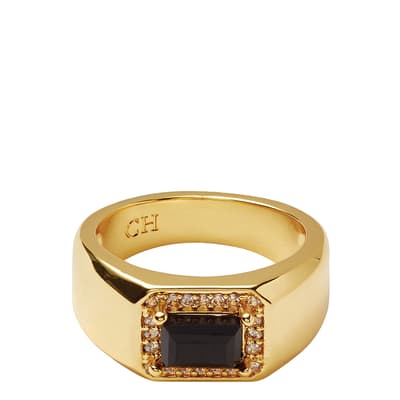 Gold Black Lady Boss Ring