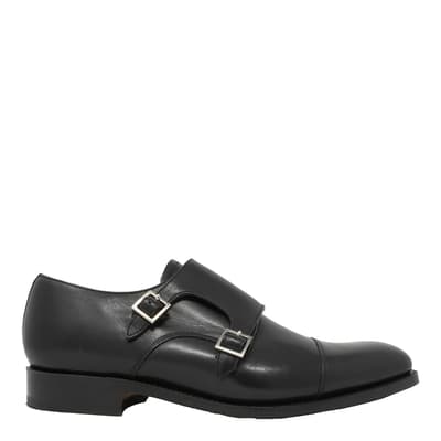Black Leather Turnstall Formal Shoe 