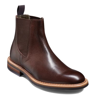 Brown Grain Leather Harrowick Boot 