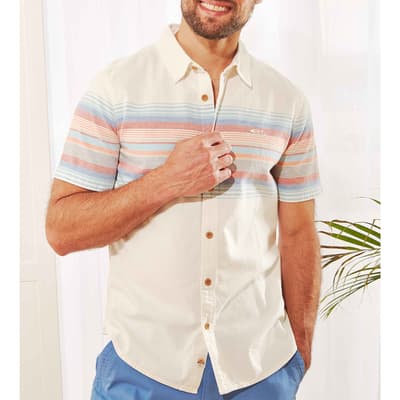 Organic Short Sleeve Chest Stripe Shirt