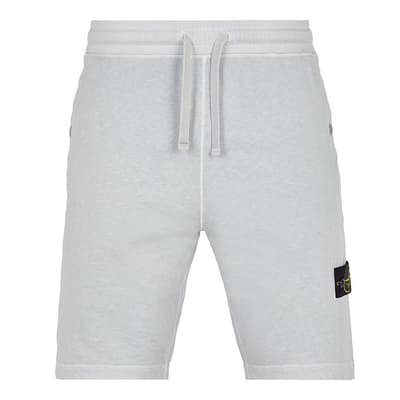 Sky Blue Regular Fit Cotton Bermuda Shorts
