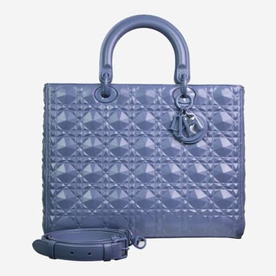 Blue Christian Dior 2022 Lady Dior Bag 