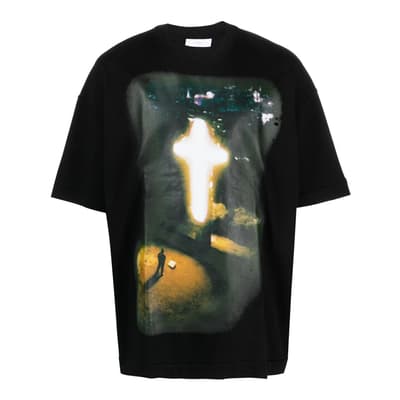 Black On God Cotton T-Shirt 