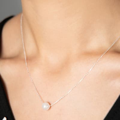 Silver Gem Necklace