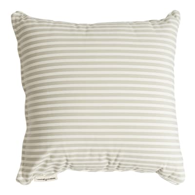 Small Square Throw Pillow - Laurens Sage Stripe