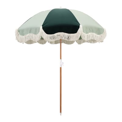 Holiday Beach Umbrella - 70S Panel Green