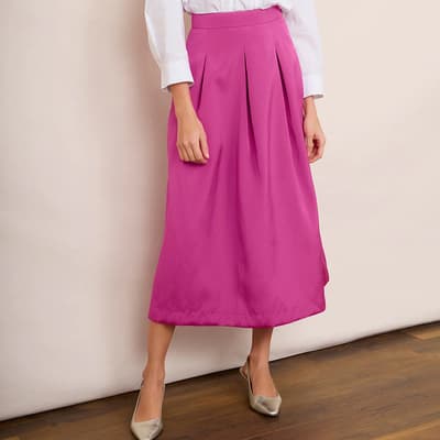 Pink Taffeta Skirt