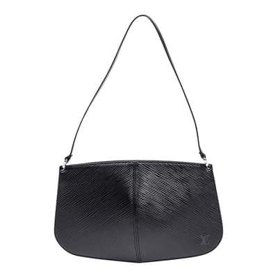 Black Demi Lune Pochette Shoulder Bag