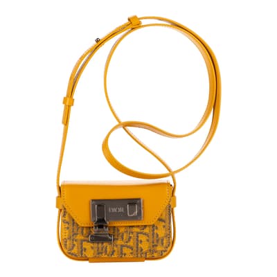 Yellow Pochette Lock Shoulder bag