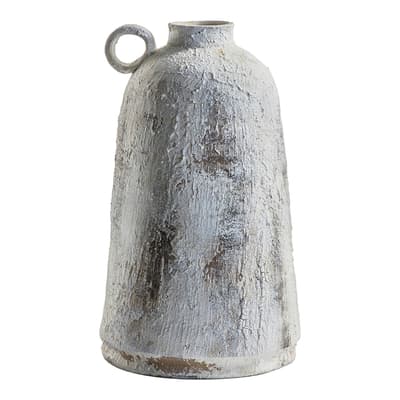 Mori Bottle Large Vase, Whitestone