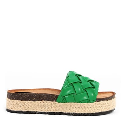 Green Flat Sandal