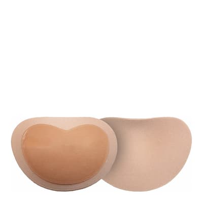 Clear  Adhesive Half Push Up Pads Beige