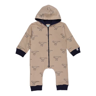 Brown Hodded Dino Outersuit