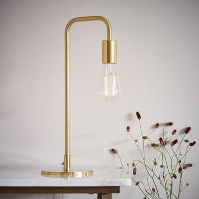Ingram Table Lamp, Brushed Gold