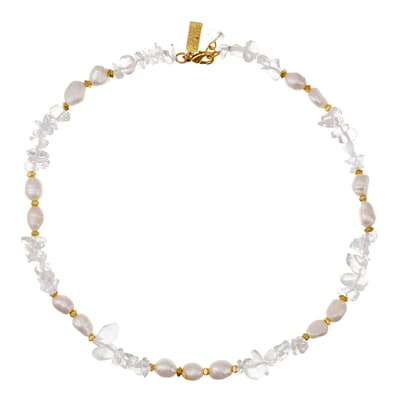 White Chipstone DELUXE Necklace
