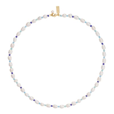 Blue Ocean Pearl Necklace