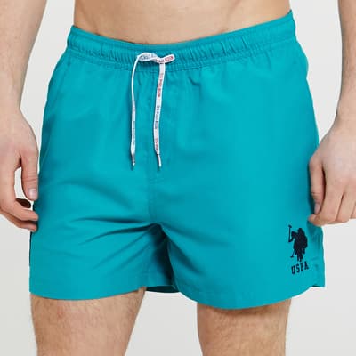 Teal Player Swimming Shorts