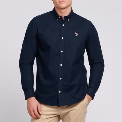 Navy Oxford Cotton Shirt