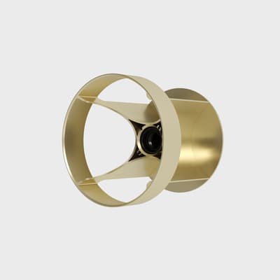 Loop Wall Light Gold with Sphere IV