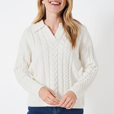 Cream Cable Knit Jumper