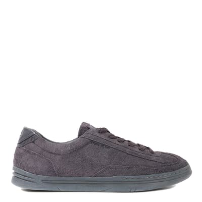 Grey Low Cut Suede Trainers