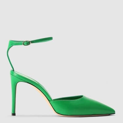Green Pump Heeled Shoes