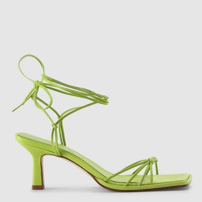 Green Roda Strappy Heeled Sandals